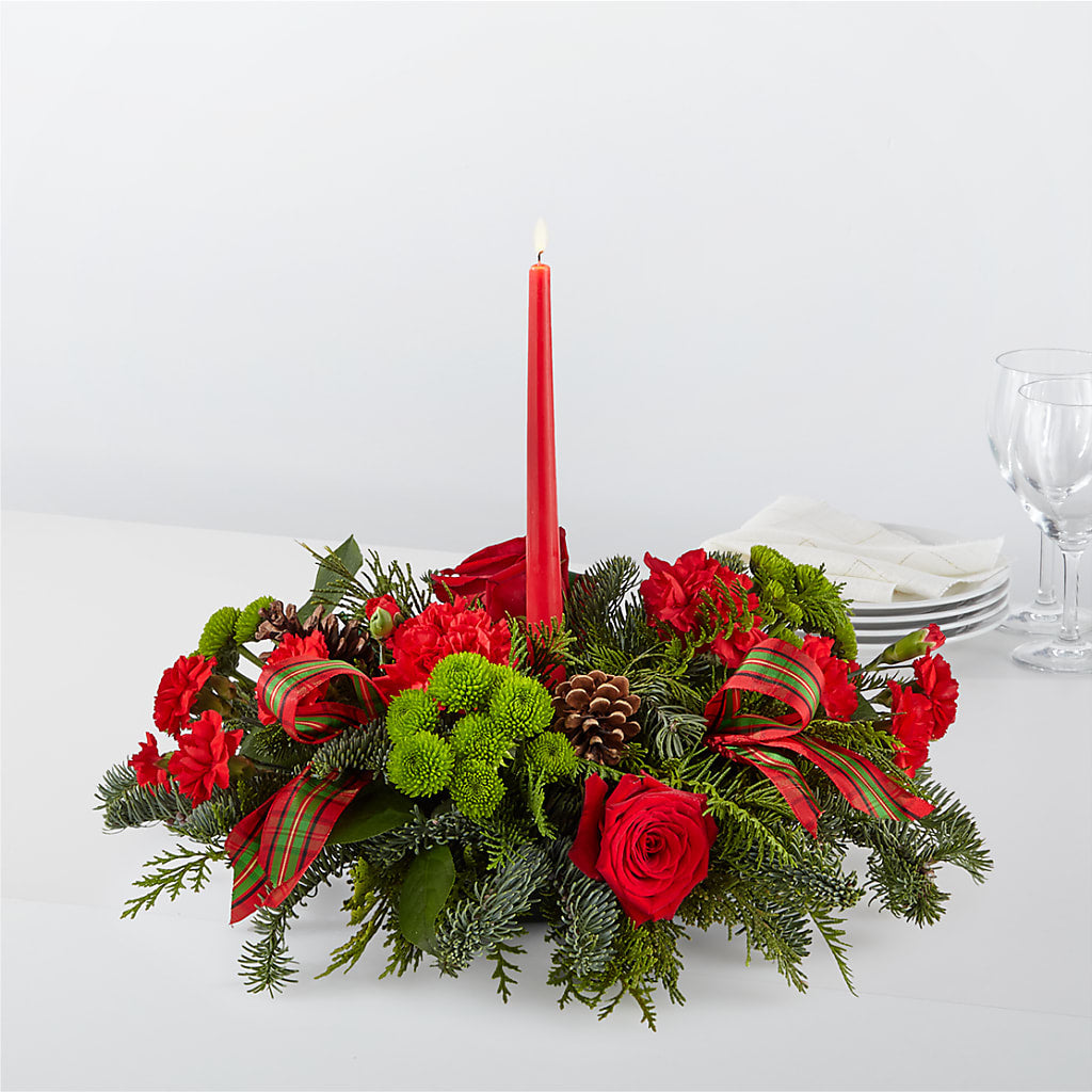 By the Candlelight Centerpiece – Distinctive Designs Floral Llc, Vilonia AR