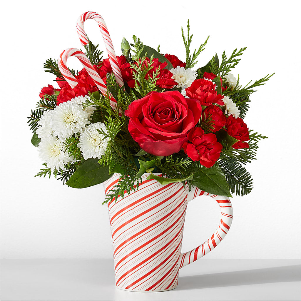 Peppermint Swirl Mug – Distinctive Designs Floral Llc, Vilonia AR