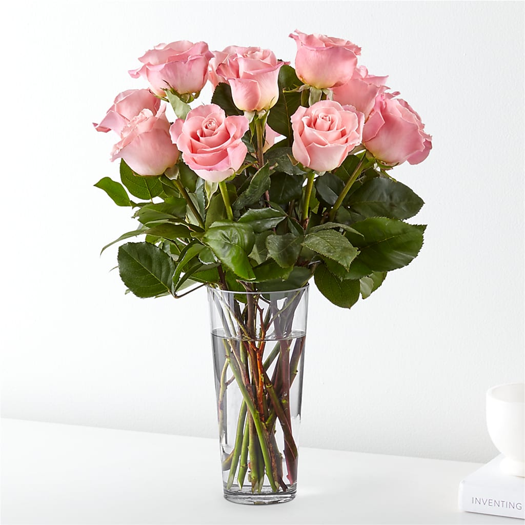 Long Stem Pink Rose Bouquet – Distinctive Designs Floral Llc, Vilonia AR