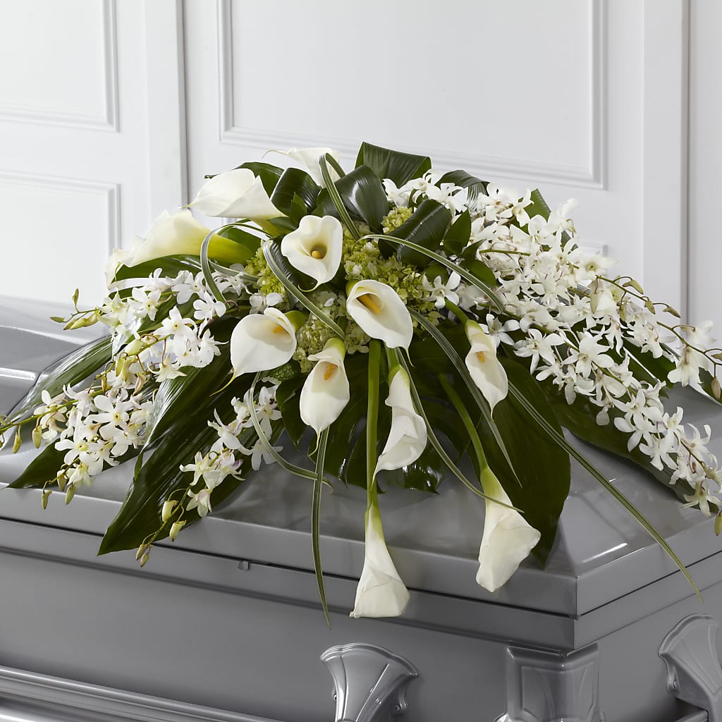 Angel Wings Casket Spray – Distinctive Designs Floral Llc, Vilonia AR