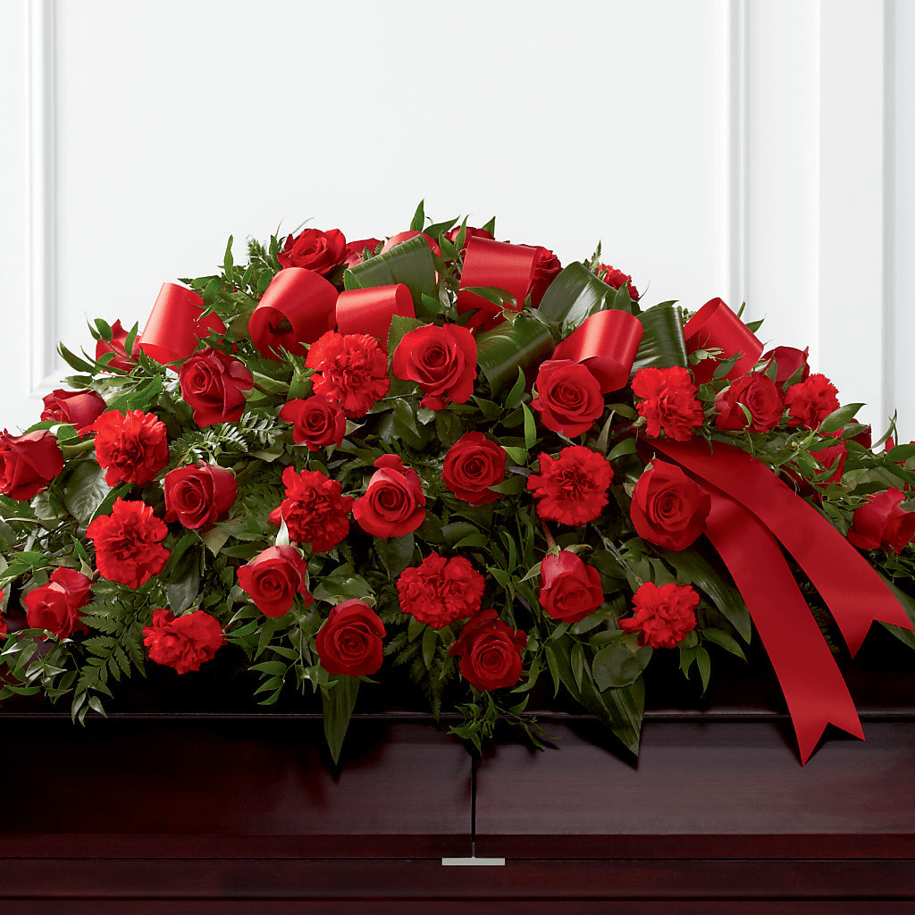 Tribute of Life Casket Spray – Distinctive Designs Floral Llc, Vilonia AR