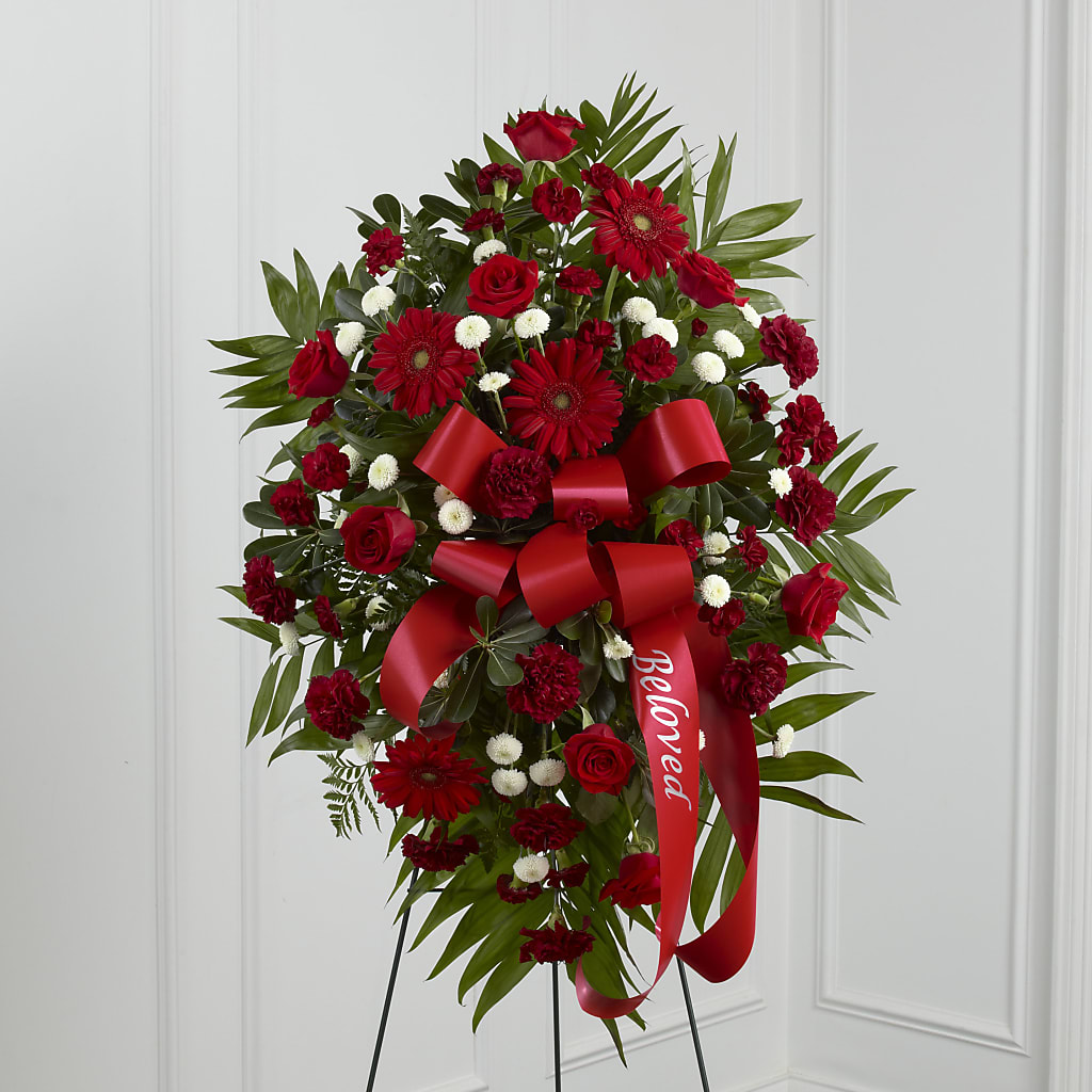 Treasured Memories Standing Spray – Distinctive Designs Floral Llc, Vilonia AR