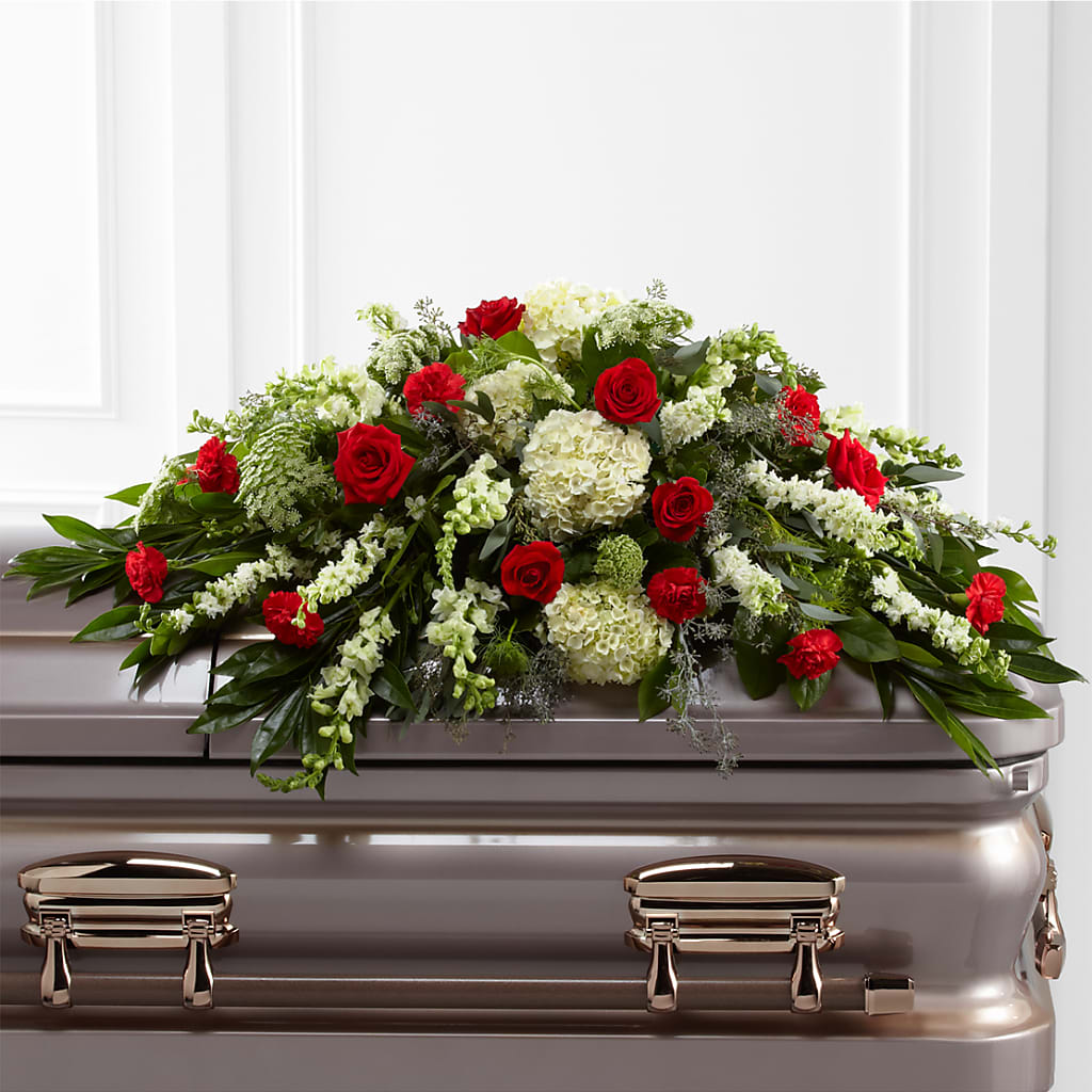 Sincerity Casket Spray – Distinctive Designs Floral Llc, Vilonia AR