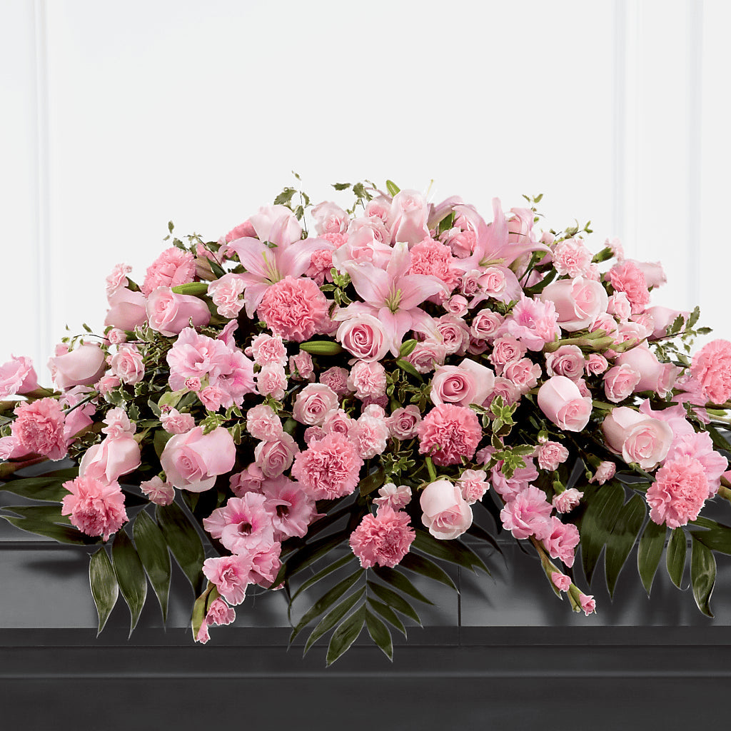 Garden of Comfort Casket Spray (Standard) – Distinctive Designs Floral Llc, Vilonia AR