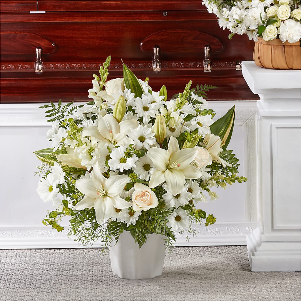 Thoughts of Tranquility Floor Basket – Distinctive Designs Floral Llc, Vilonia AR
