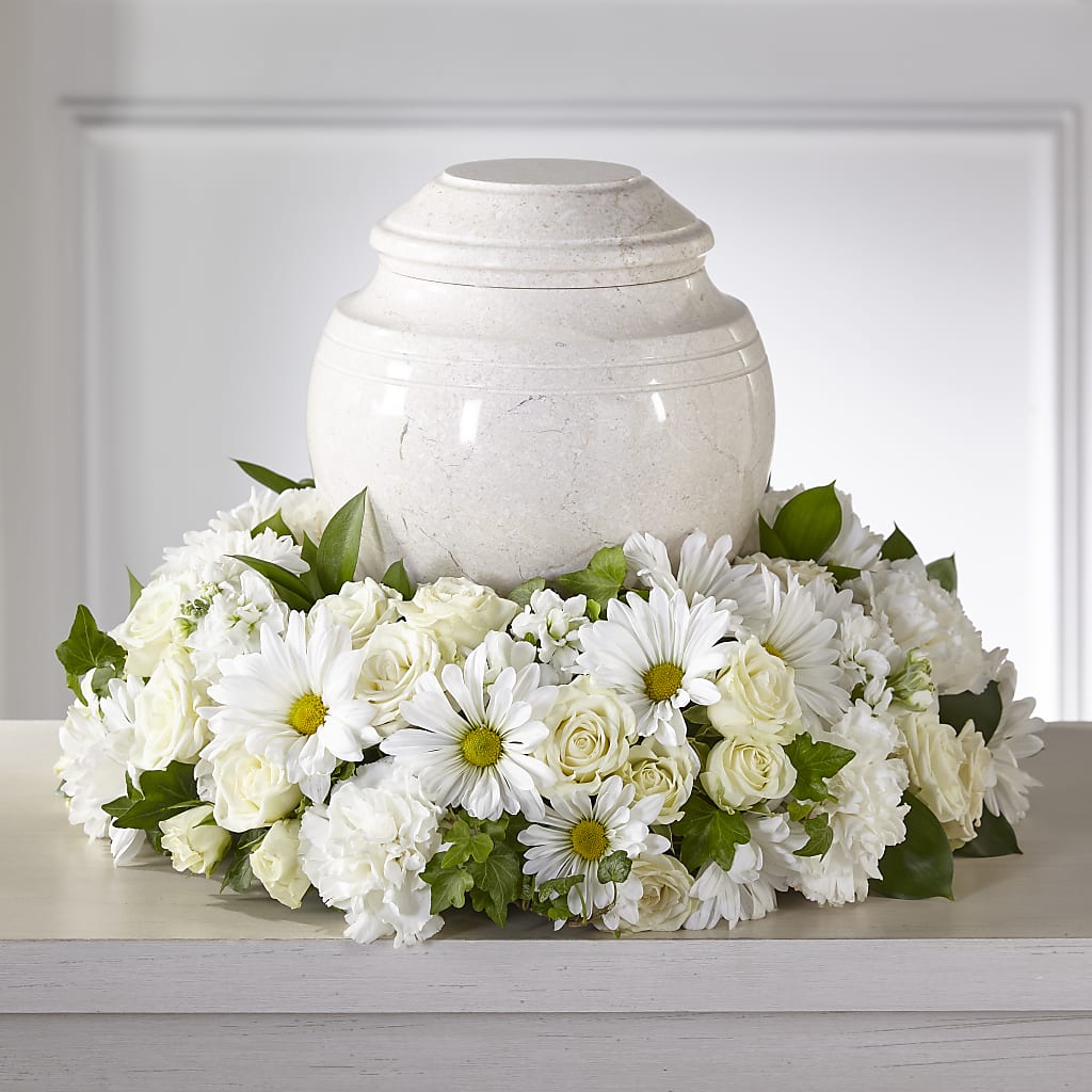 Ivory Gardens Cremation Adornment – Distinctive Designs Floral Llc, Vilonia AR