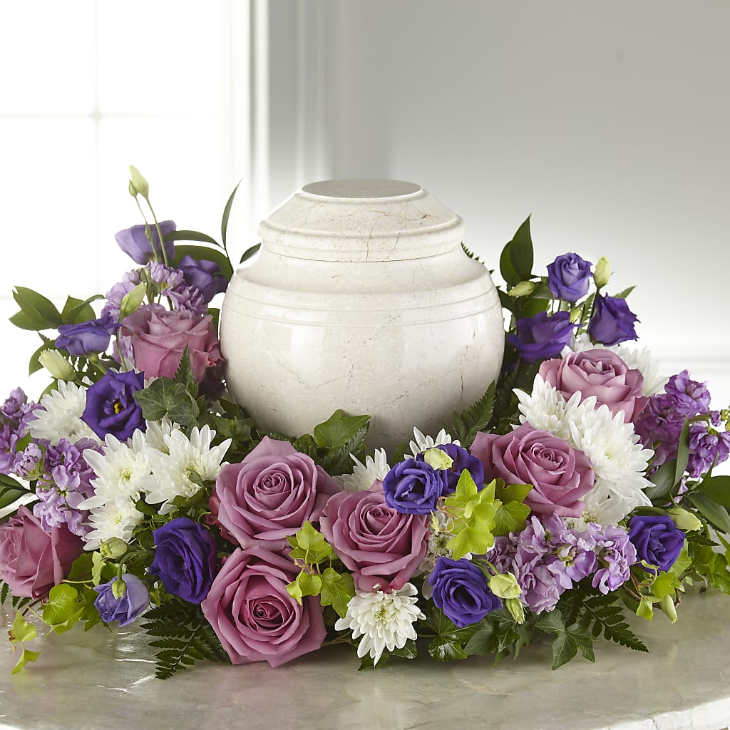 Blooming Sympathy Cremation Adornment – Distinctive Designs Floral Llc, Vilonia AR