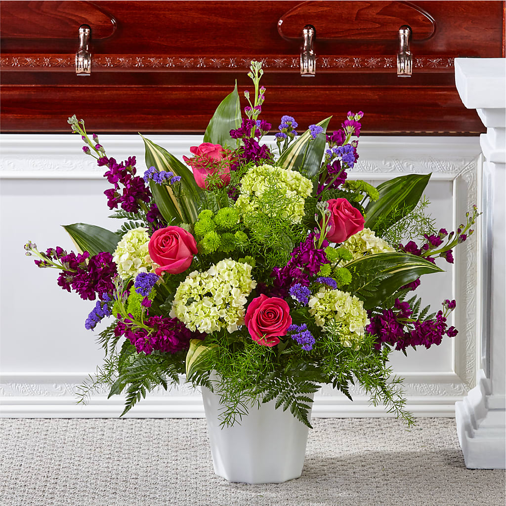 Beautiful Horizons Floor Basket – Distinctive Designs Floral Llc, Vilonia AR