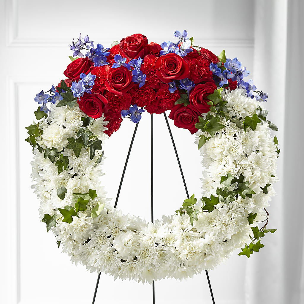 Patriotic Passion Wreath – Distinctive Designs Floral Llc, Vilonia AR