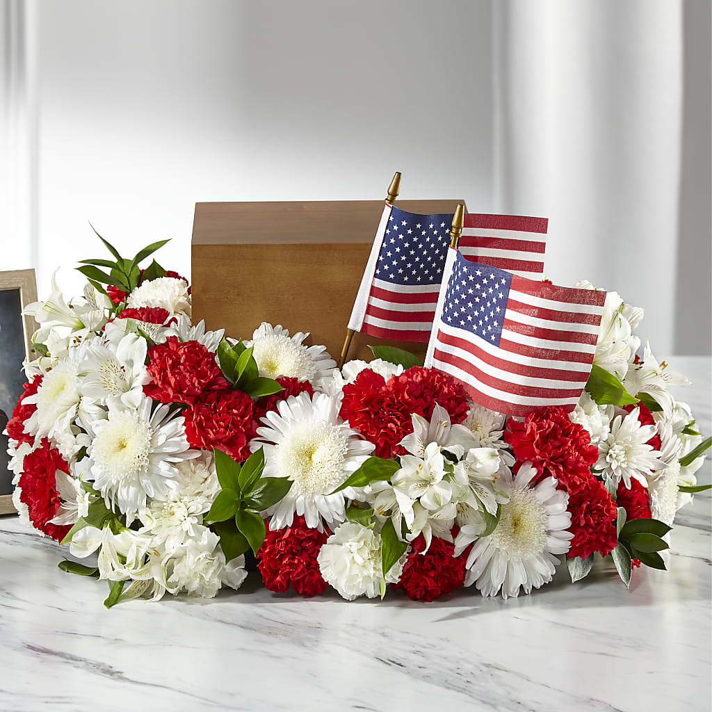 Spirit of Patriotism Cremation Adornment – Distinctive Designs Floral Llc, Vilonia AR