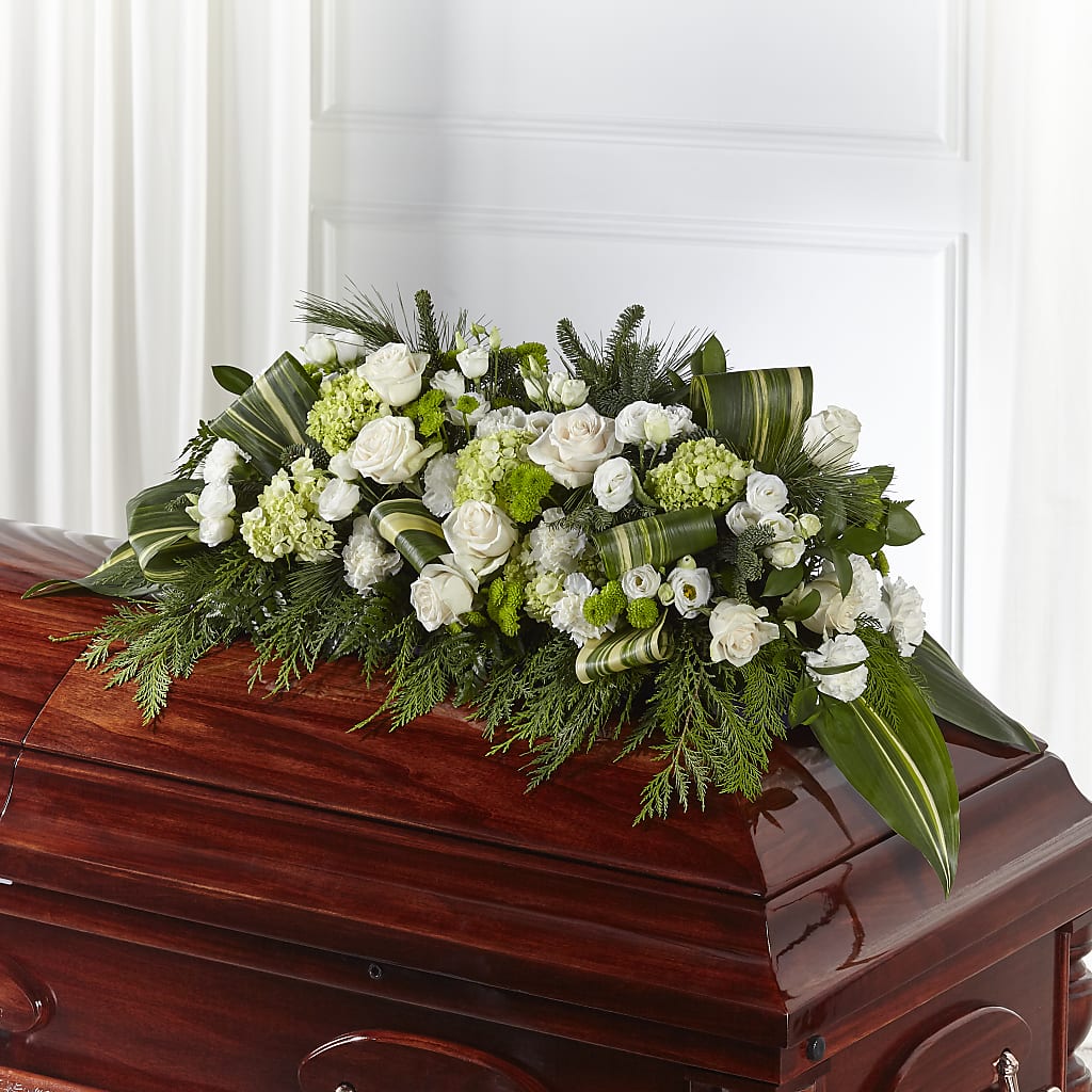 Hopeful Gesture Casket Spray – Distinctive Designs Floral Llc, Vilonia AR