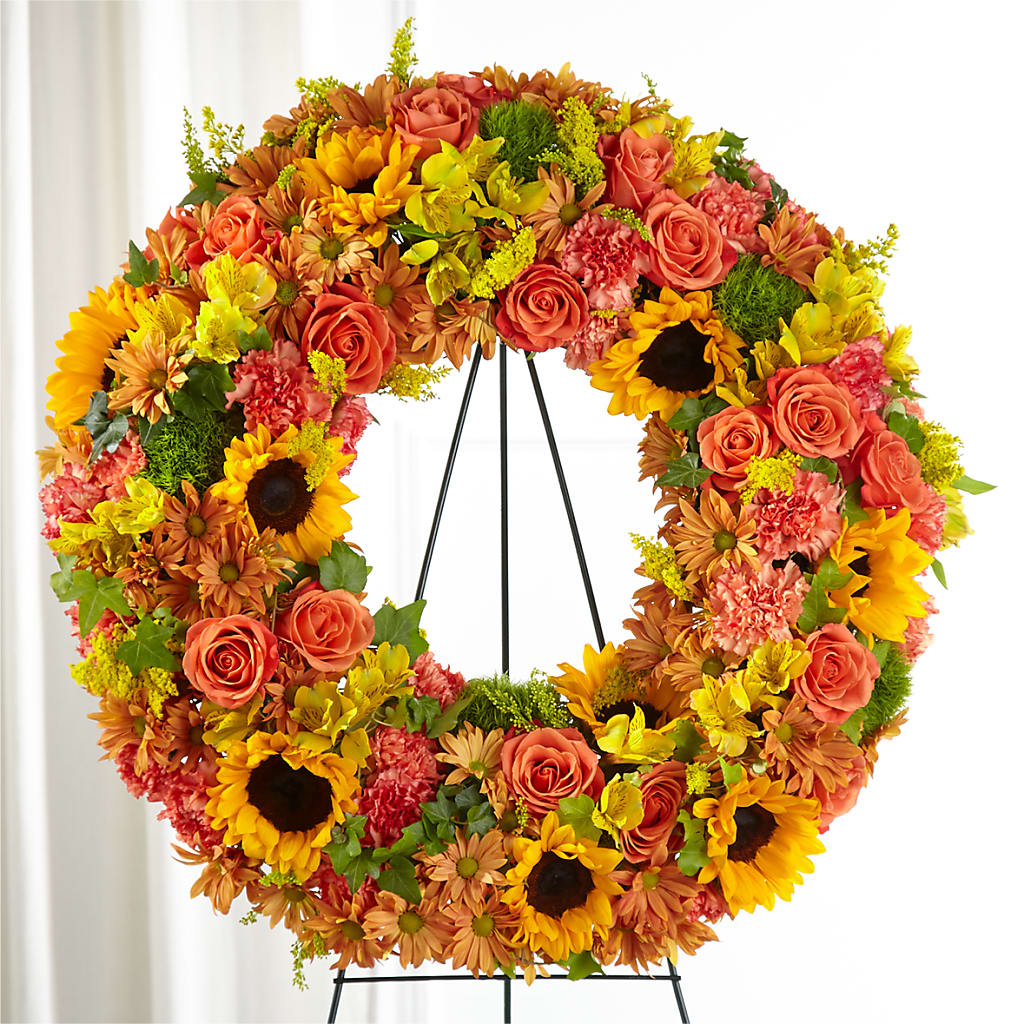 Autumnal Memories Wreath (Standard) – Distinctive Designs Floral Llc, Vilonia AR