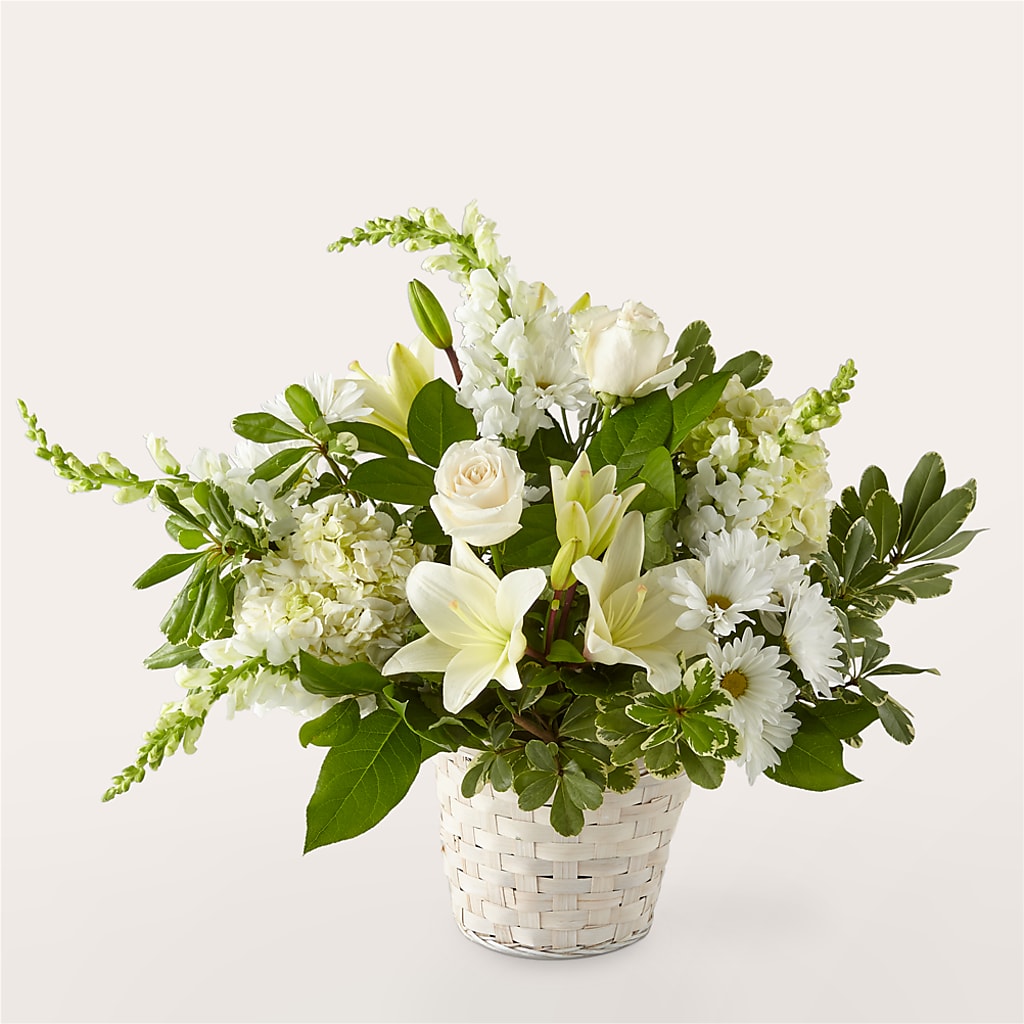 Ivory Elegance Floral Basket – Distinctive Designs Floral Llc, Vilonia AR