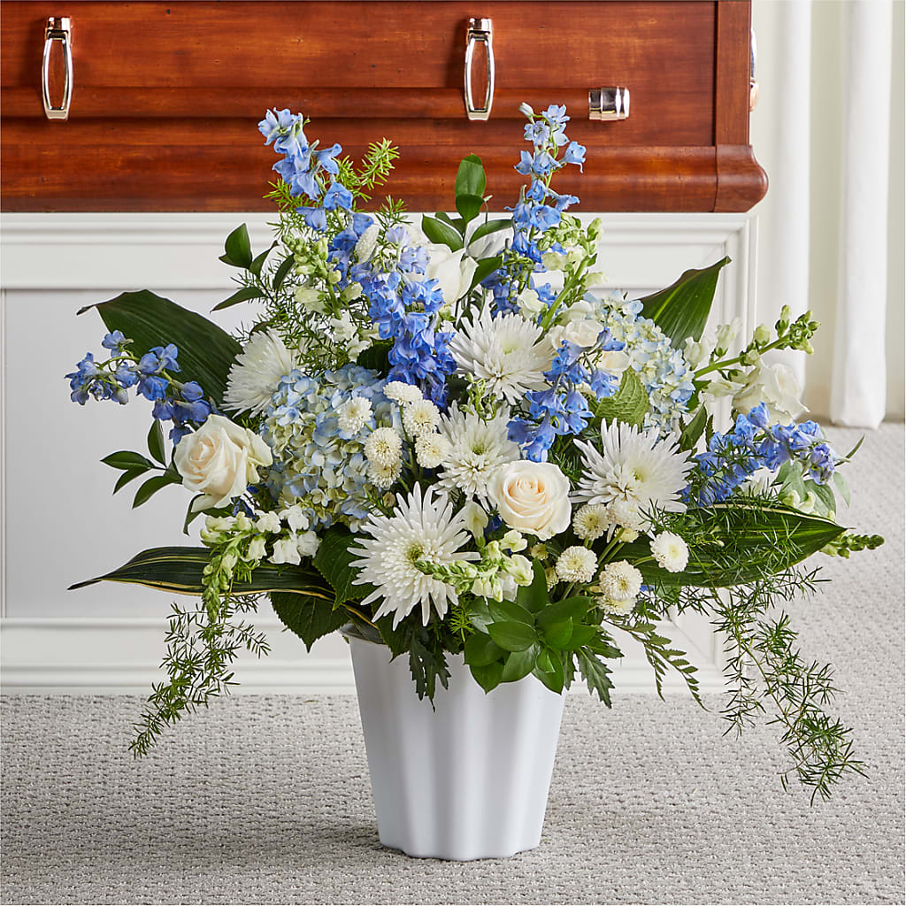 Everlasting Memories Floor Basket – Distinctive Designs Floral Llc, Vilonia AR