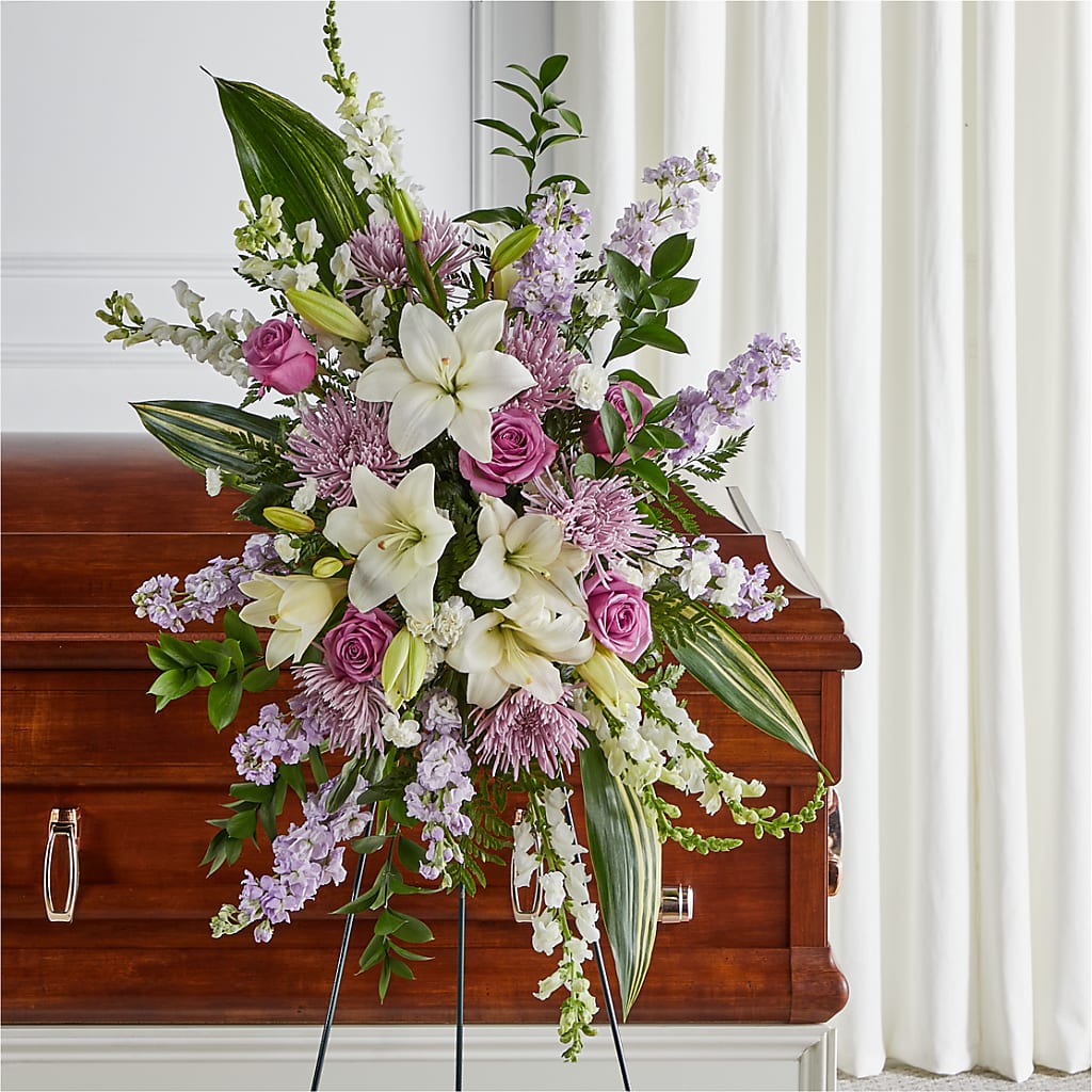 Grateful Hearts Standing Spray – Distinctive Designs Floral Llc, Vilonia AR