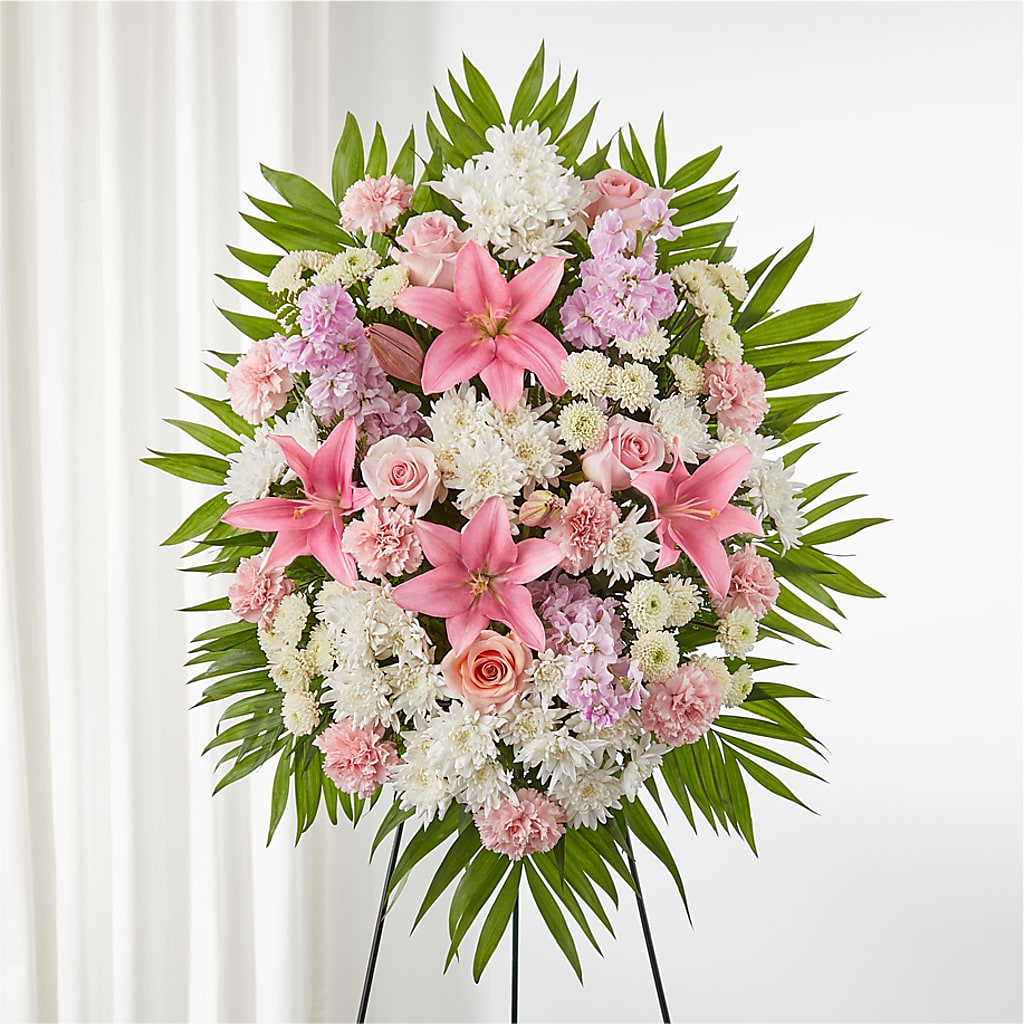 Offering Solace Standing Spray – Distinctive Designs Floral Llc, Vilonia AR