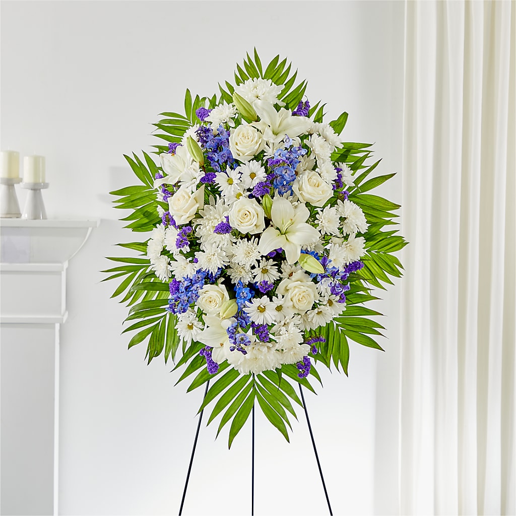 At Rest Standing Spray – Distinctive Designs Floral Llc, Vilonia AR