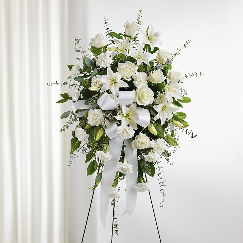 With Care Standing Spray – Distinctive Designs Floral Llc, Vilonia AR