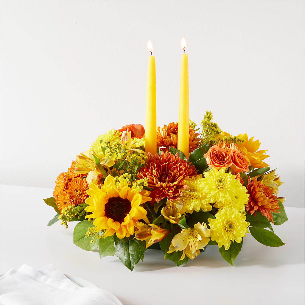 Autumn Harmony Centerpiece – Distinctive Designs Floral Llc, Vilonia AR
