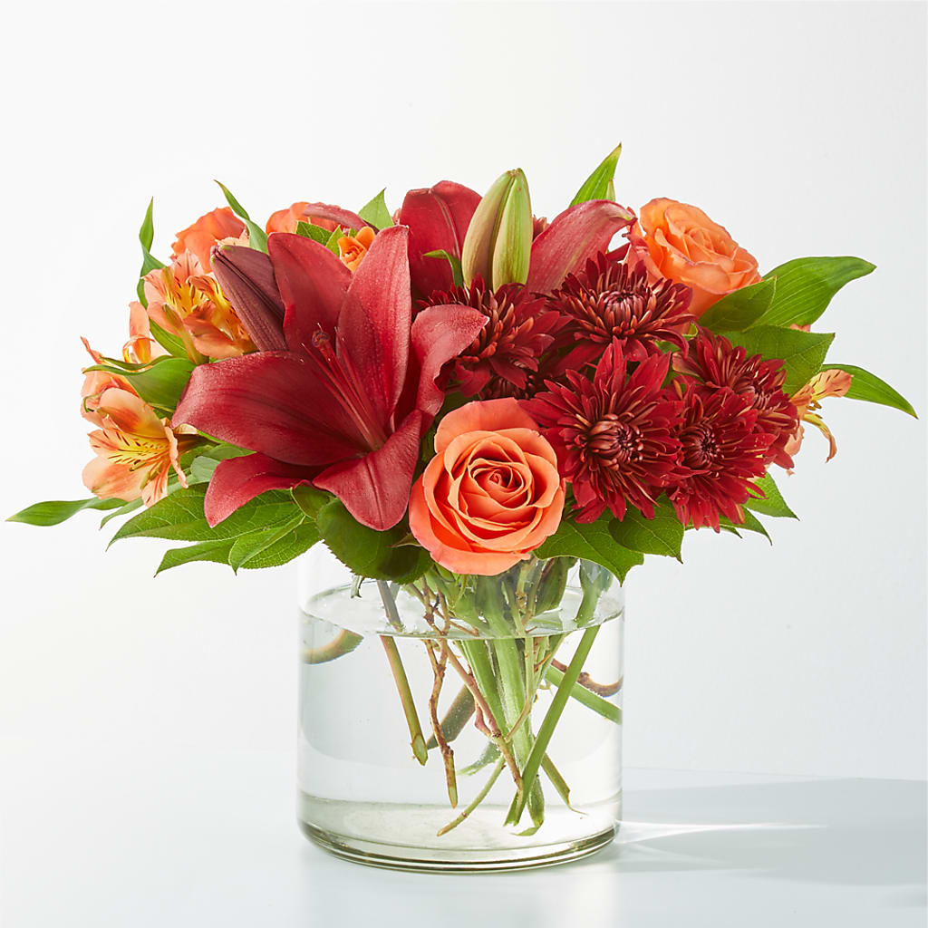 Crimson Leaves Bouquet – Distinctive Designs Floral Llc, Vilonia AR