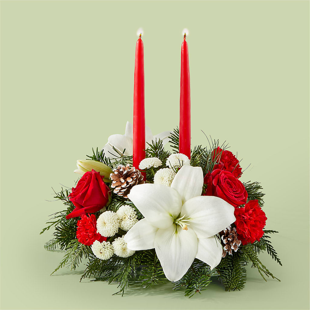 Seasonal Festivities Centerpiece – Distinctive Designs Floral Llc, Vilonia AR