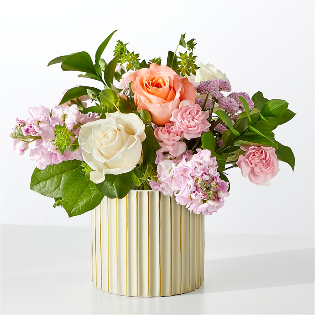 French Market Bouquet with Ivory Vase – Distinctive Designs Floral Llc, Vilonia AR