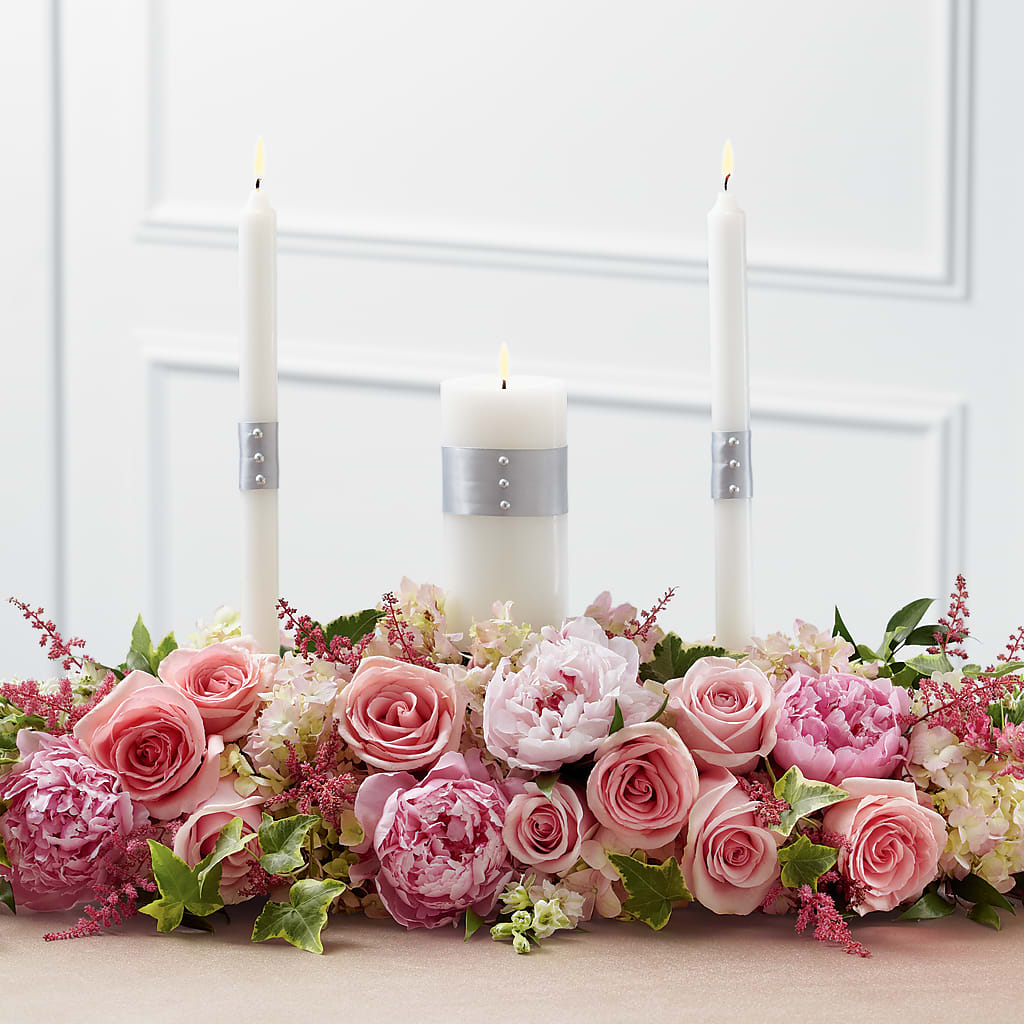 Worldwide Romance Unity Candle Arrangement – Distinctive Designs Floral Llc, Vilonia AR