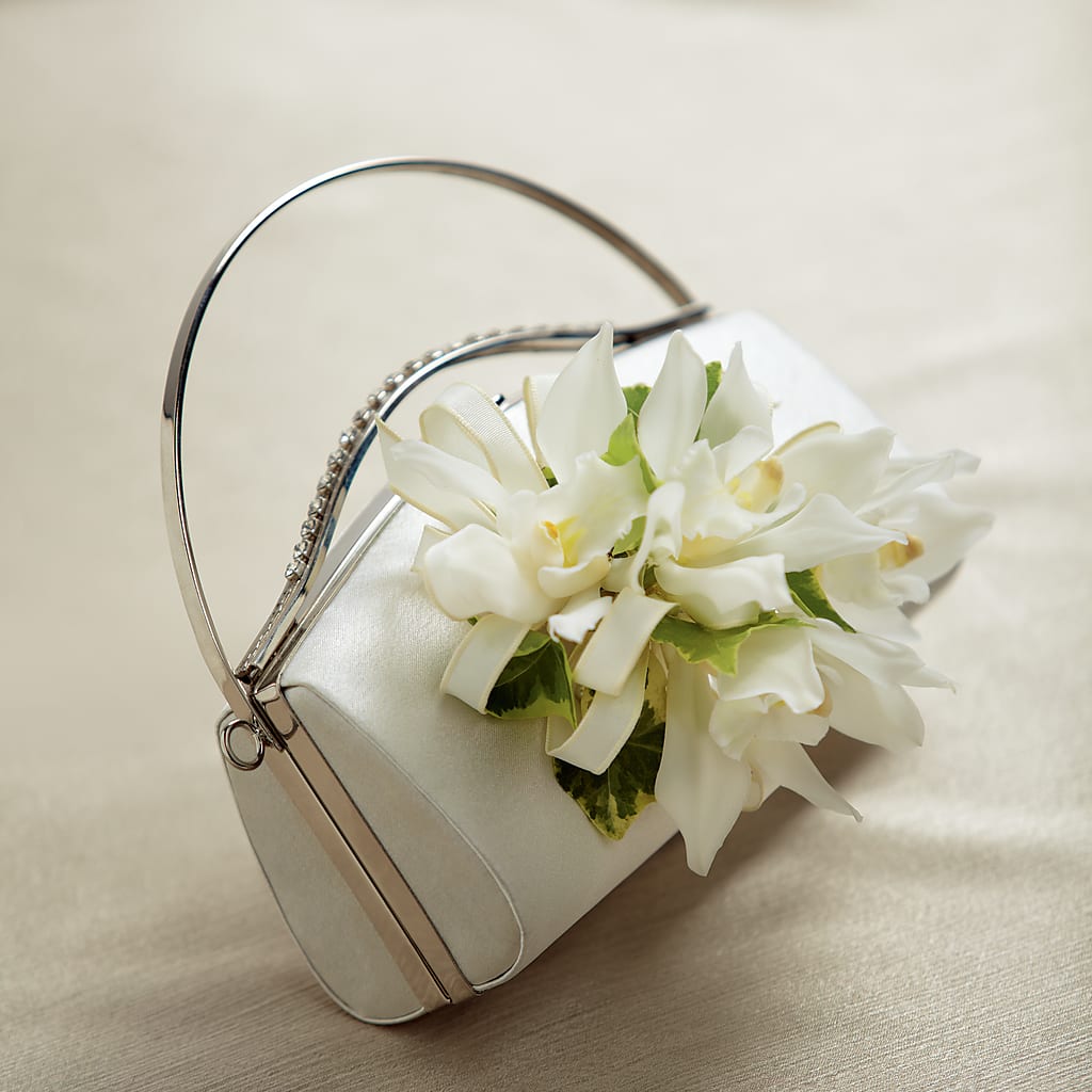 White Purse Decor – Distinctive Designs Floral Llc, Vilonia AR