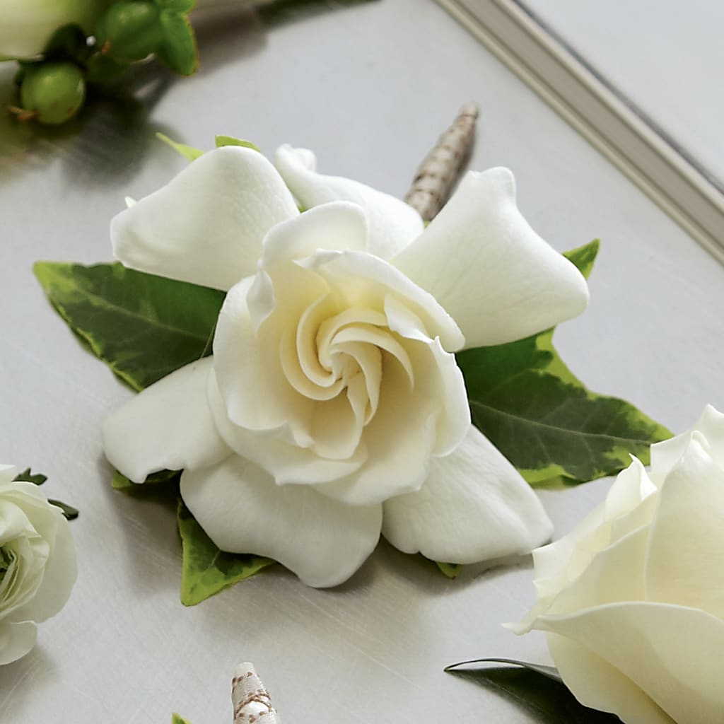 Gardenia Boutonniere – Distinctive Designs Floral Llc, Vilonia AR