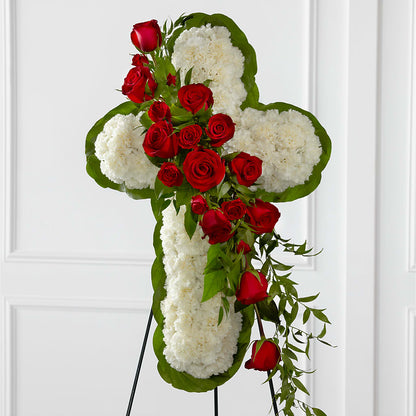 Floral Cross Easel –  Distinctive Designs Floral Llc, Vilonia AR