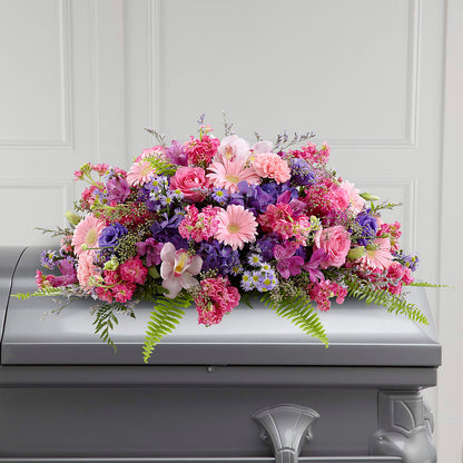 Glorious Garden Casket Spray –  Distinctive Designs Floral Llc, Vilonia AR