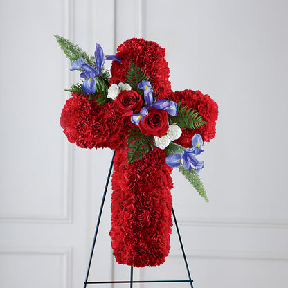 Faithful Hero Floral Cross –  Distinctive Designs Floral Llc, Vilonia AR