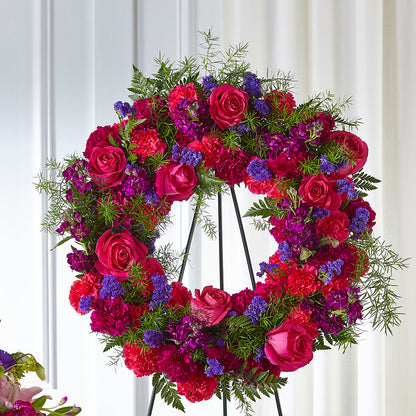 Calming Colors Wreath –  Distinctive Designs Floral Llc, Vilonia AR