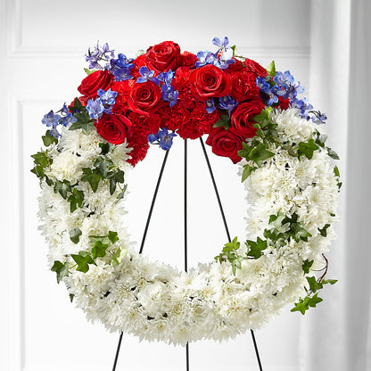Patriotic Passion Wreath –  Distinctive Designs Floral Llc, Vilonia AR