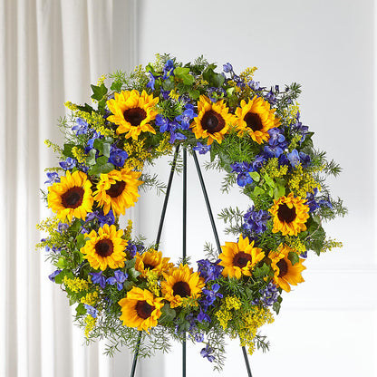 Bright Rays Wreath –  Distinctive Designs Floral Llc, Vilonia AR