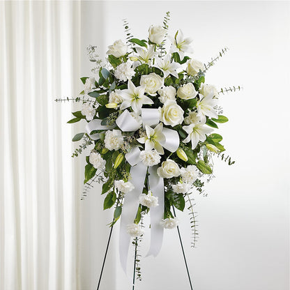 With Care Standing Spray –  Distinctive Designs Floral Llc, Vilonia AR