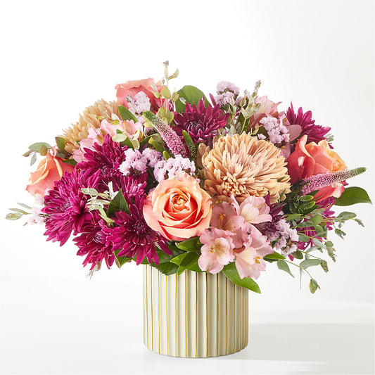 Berry Cobbler Bouquet with Ivory Vase –  Distinctive Designs Floral Llc, Vilonia AR