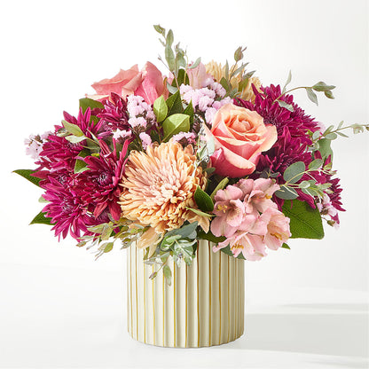 Berry Cobbler Bouquet with Ivory Vase –  Distinctive Designs Floral Llc, Vilonia AR