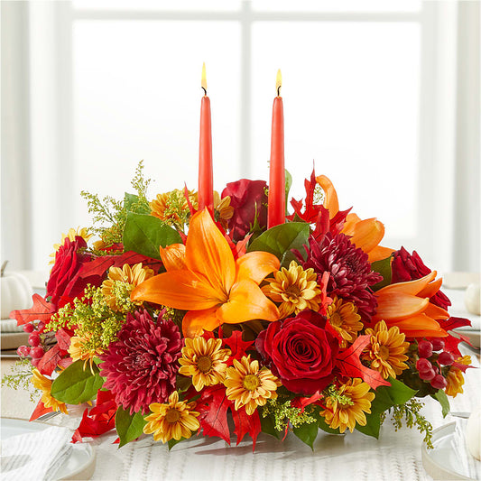 Autumn's Embrace Centerpiece –  Distinctive Designs Floral Llc, Vilonia AR