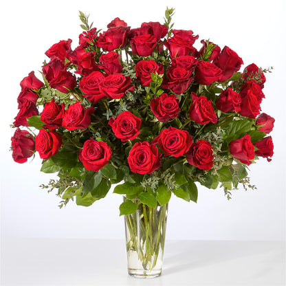 Forever Yours Fifty Stem Red Rose Bouquet –  Distinctive Designs Floral Llc, Vilonia AR