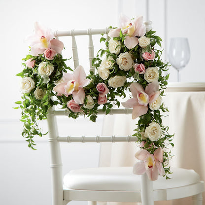 Orchid Rose Chair Décor –  Distinctive Designs Floral Llc, Vilonia AR