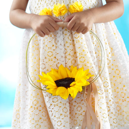 Sweet Sunshine Flower Girl Bouquet –  Distinctive Designs Floral Llc, Vilonia AR
