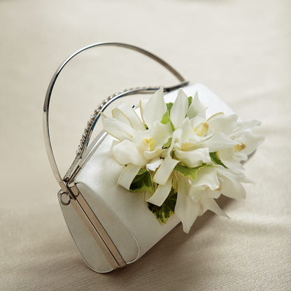 White Purse Decor –  Distinctive Designs Floral Llc, Vilonia AR